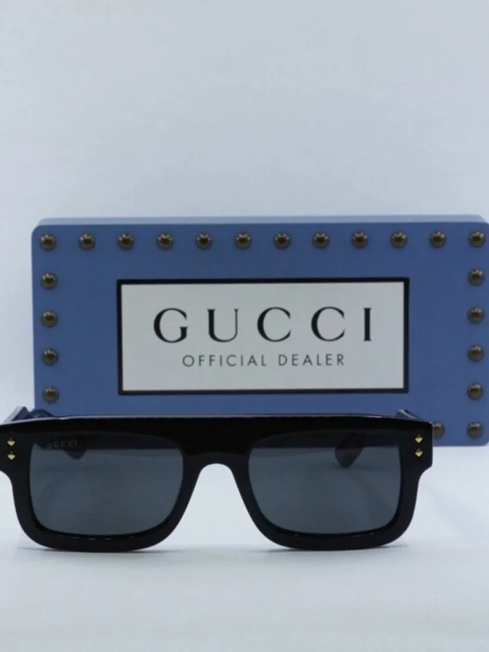 Gucci GG1085S 001 Square Sunglasses - Black/Grey